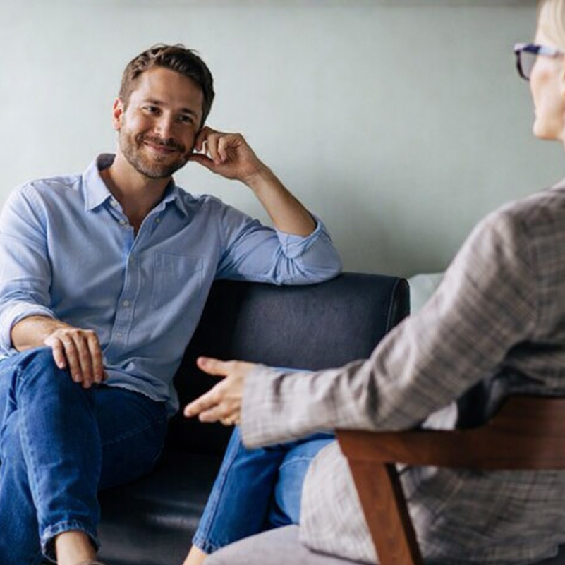 Gesprächssituation in der Praxis für therapeutische Begleitung in Erlangen